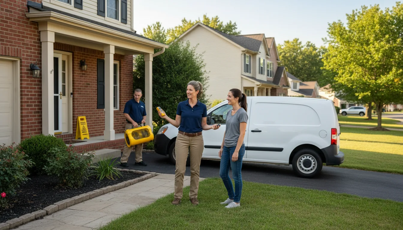 Residential water damage restoration in Speed, NC